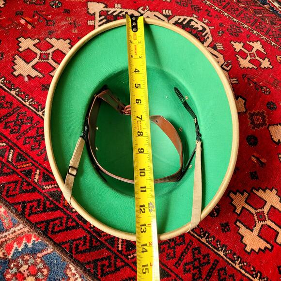 Vintage Safari Khaki Hats Helmets Green - Picture 9 of 9